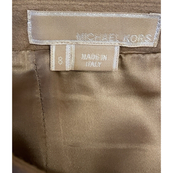 Vintage Michael Kors Camel‎ Hair Straight Pencil Skirt Size 8 Tan Brown Career - Picture 4 of 5